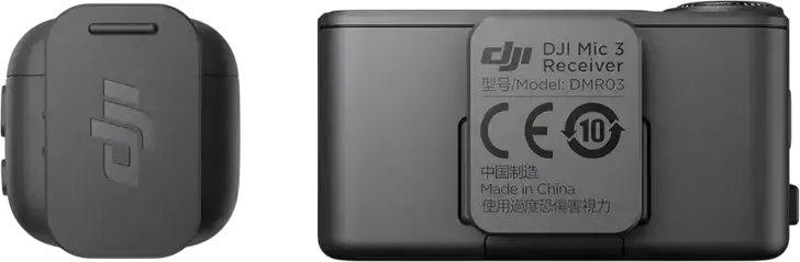 DJI Mic 3 Wireless Microphone System, 2 TX and 1 RX with Charging Case, 32-bit Float Recording, Omnidirectional, 400m Range, Bluetooth 5.4, Black