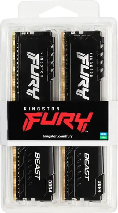Memorie RAM Kingston FURY Beast, DDR4 SDRAM, 3600 MHz, 16GB, KF436C17BBK2/16