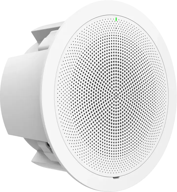 Grandstream GSC3506 1-Way Public Address SIP Speaker, 30W High-Fidelity HD Audio, PoE, Ceiling Mount, White ABS Plastic, 110Hz-20kHz