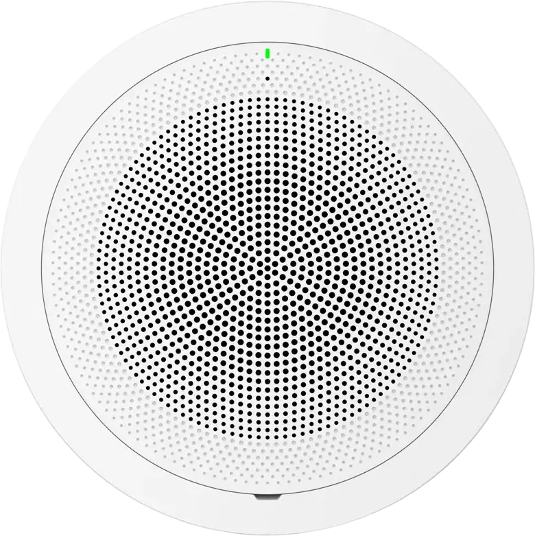 Grandstream GSC3506 1-Way Public Address SIP Speaker, 30W High-Fidelity HD Audio, PoE, Ceiling Mount, White ABS Plastic, 110Hz-20kHz