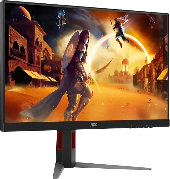 AOC 27G4HA 27 inch Fast IPS Gaming Monitor, FHD 1920x1080, 180Hz, 0.5ms MPRT, HDR10, G-SYNC Compatible, Adaptive Sync, Height Adjustable, 2x HDMI, DP