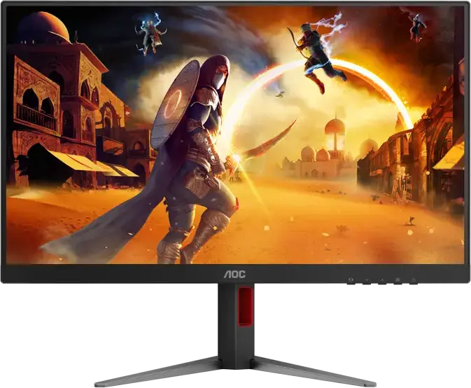 AOC 27G4HA 27 inch Fast IPS Gaming Monitor, FHD 1920x1080, 180Hz, 0.5ms MPRT, HDR10, G-SYNC Compatible, Adaptive Sync, Height Adjustable, 2x HDMI, DP
