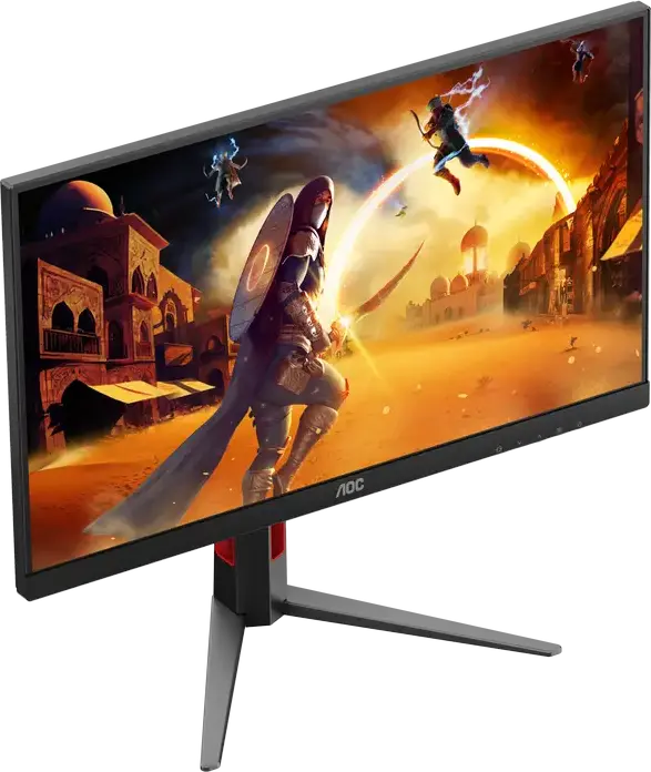AOC 27G4HA 27 inch Fast IPS Gaming Monitor, FHD 1920x1080, 180Hz, 0.5ms MPRT, HDR10, G-SYNC Compatible, Adaptive Sync, Height Adjustable, 2x HDMI, DP