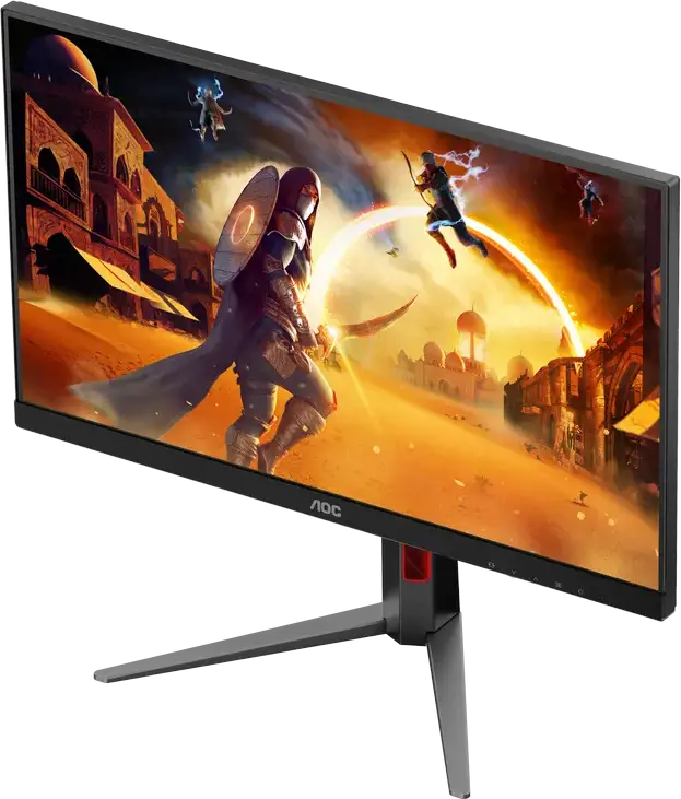 AOC 27G4HA 27 inch Fast IPS Gaming Monitor, FHD 1920x1080, 180Hz, 0.5ms MPRT, HDR10, G-SYNC Compatible, Adaptive Sync, Height Adjustable, 2x HDMI, DP