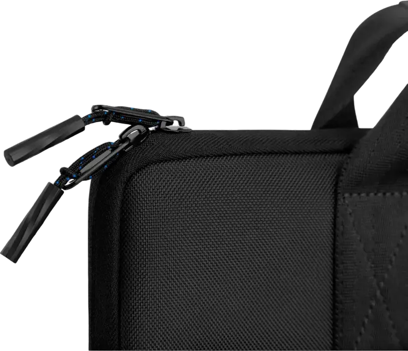 Husa Laptop Dell Pro Plus EcoLoop Sleeve CV5423 pentru laptopuri de pana la 14 inch, Plastic Reciclat, Rezistenta la intemperi, Neagra, cu Curea