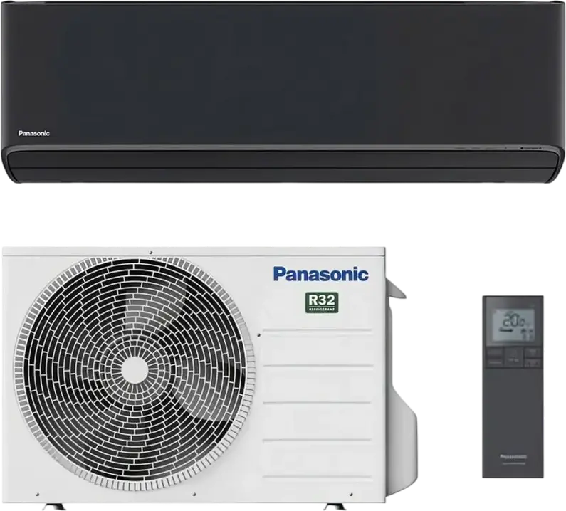Panasonic XZ25ZKEW-H Split Air Conditioner, Inverter, 12000 BTU/h, A+++ Energy Class, nanoe™ X Air Purification, Wi-Fi Comfort Cloud, Black