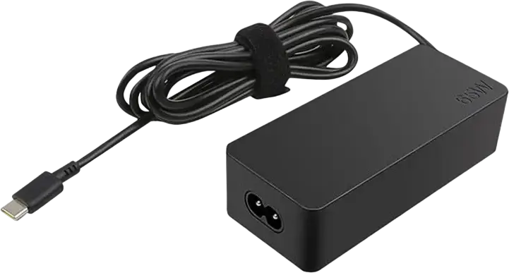 Lenovo GX20P92529 65W USB Type-C AC Adapter Power Supply, 20V 3.25A, 100-240V, Black, includes EU Power Cable