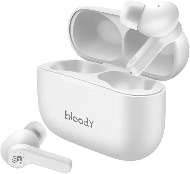 Casca Bloody M30 True Wireless Stereo TWS, Drivere M.O.C.I. din Fibra de Carbon 10mm, Bluetooth v5.0, Rezistenta IPX4, Cutie Aluminiu, USB Type-C