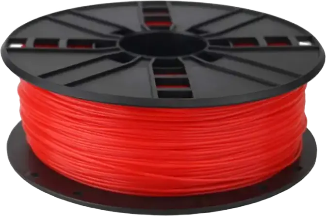 Gembird 3DP-ABS1.75 ABS 3D Printer Filament, Fluorescent Red, 1.75 mm Diameter, 1 kg Spool, 225-240°C Printing Temperature