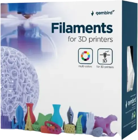 Gembird 3DP-ABS1.75 ABS 3D Printer Filament, Fluorescent Red, 1.75 mm Diameter, 1 kg Spool, 225-240°C Printing Temperature
