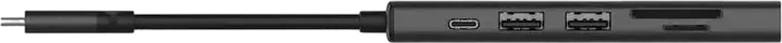 Док-станция A4Tech DST-60C 6-в-1 USB Type-C, алюминиевый корпус, HDMI 4K@60Hz, 2x USB 3.0, PD 100W, картридер SD/TF, серый