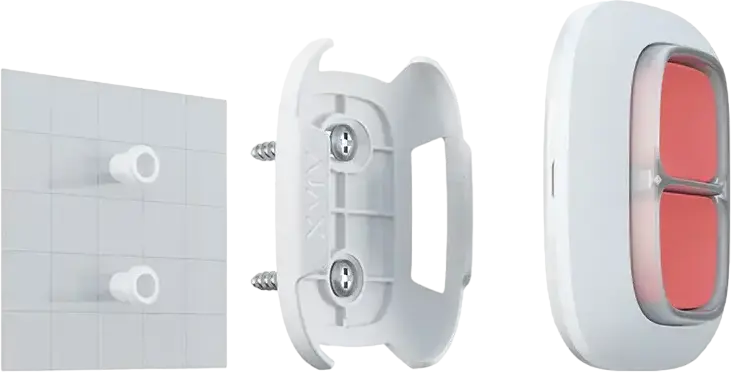 Buton de Panica Wireless Ajax DoubleButton, Protocol Jeweller, Raza 1300m, Protectie IP55, Activare prin Apasare Simultana, Alb