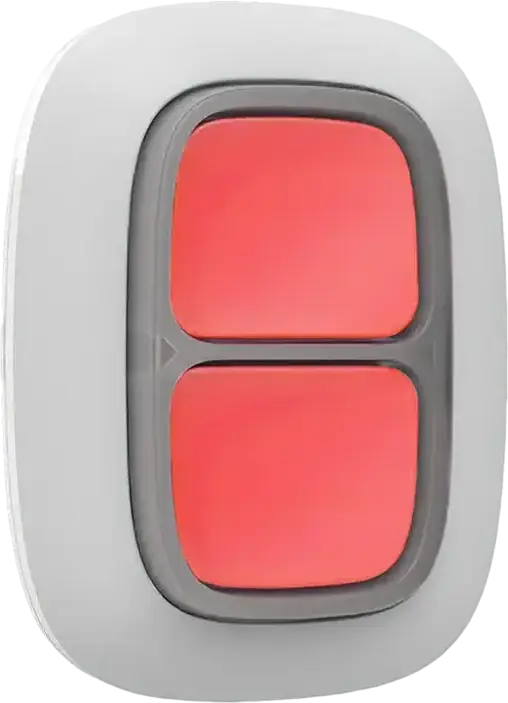 Buton de urgență Ajax DoubleButton, Alb