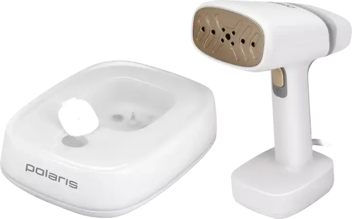 Polaris PGS2277C Compact Vertical Garment Steamer, 2200W, 40g/min Steam, 1090ml Total Water Capacity, Ceramic Nozzle, White