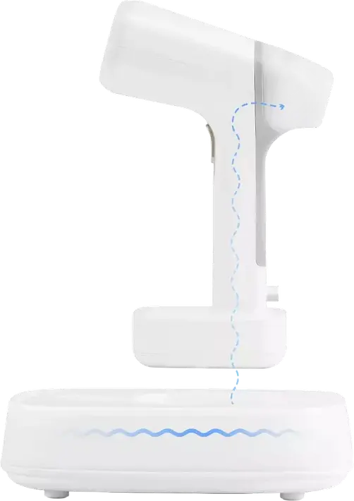Polaris PGS2277C Compact Vertical Garment Steamer, 2200W, 40g/min Steam, 1090ml Total Water Capacity, Ceramic Nozzle, White