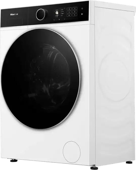 Masina de spalat rufe Hisense WF5I8043BWF cu incarcare frontala, 8kg, Motor Inverter, 1400 rpm, Clasa Energetica A, Curatare cu Aburi, ConnectLife, Alb