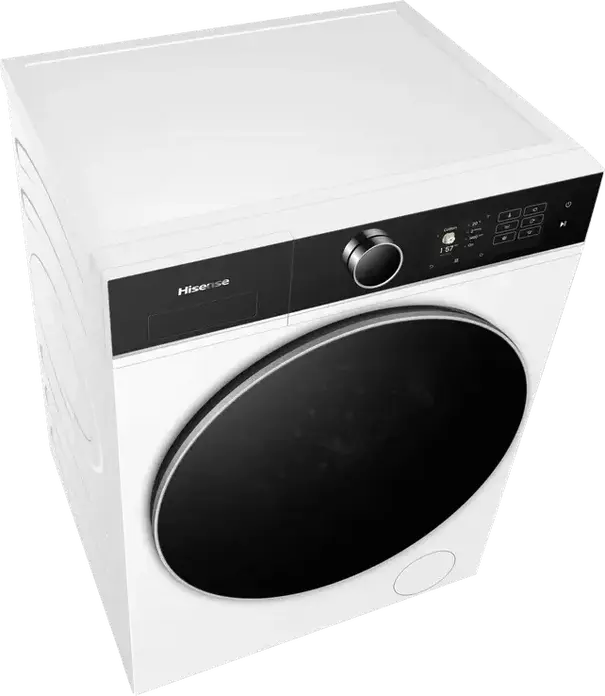 Masina de spalat rufe Hisense WF5I8043BWF cu incarcare frontala, 8kg, Motor Inverter, 1400 rpm, Clasa Energetica A, Curatare cu Aburi, ConnectLife, Alb