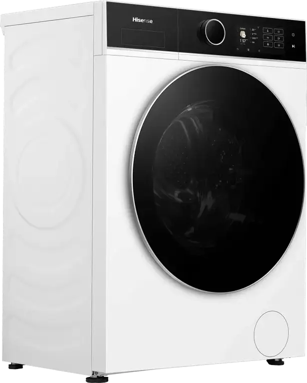 Masina de spalat rufe Hisense WF5I8043BWF cu incarcare frontala, 8kg, Motor Inverter, 1400 rpm, Clasa Energetica A, Curatare cu Aburi, ConnectLife, Alb