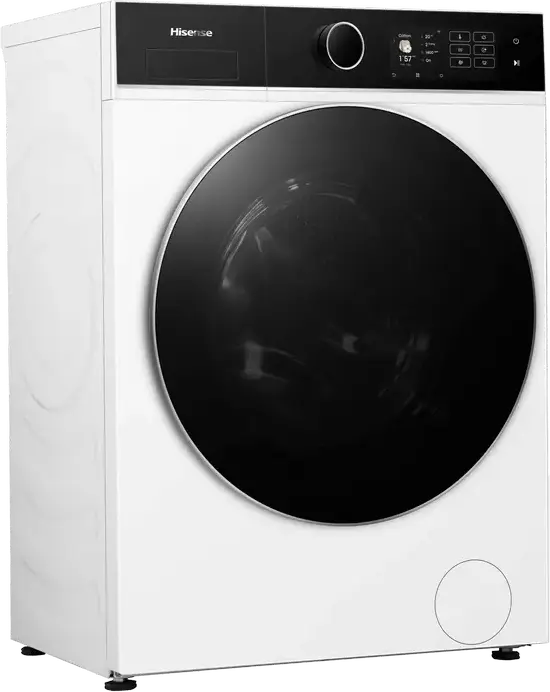 Masina de spalat rufe Hisense WF5I8043BWF cu incarcare frontala, 8kg, Motor Inverter, 1400 rpm, Clasa Energetica A, Curatare cu Aburi, ConnectLife, Alb
