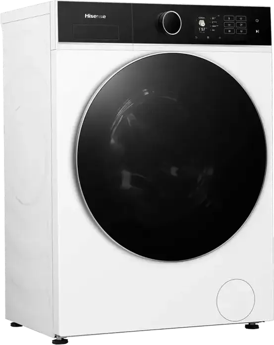 Masina de spalat rufe Hisense WF5I8043BWF cu incarcare frontala, 8kg, Motor Inverter, 1400 rpm, Clasa Energetica A, Curatare cu Aburi, ConnectLife, Alb