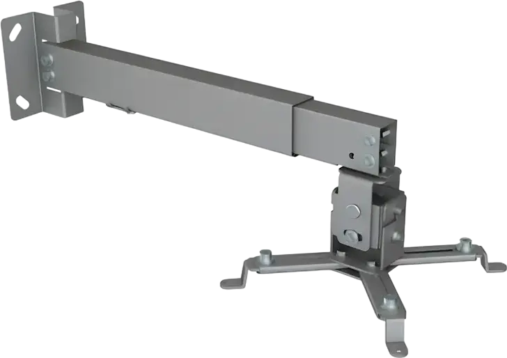 Suport Universal Proiector Reflecta Tapa, Argintiu, Bracket Plafon si Perete, Otel Vopsit Electrostatic, Max 20kg, Inaltime Reglabila, Inclinare +/-15°, Pivotare +/-8°