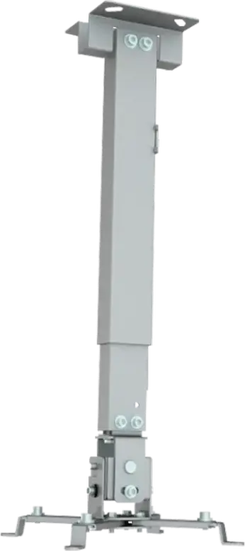 Suport Universal Proiector Reflecta Tapa, Argintiu, Bracket Plafon si Perete, Otel Vopsit Electrostatic, Max 20kg, Inaltime Reglabila, Inclinare +/-15°, Pivotare +/-8°