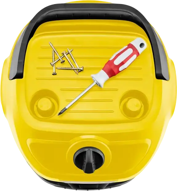 Aspirator Karcher WD 1 pentru Umed și Uscat, 850W, Rezervor 12L, Funcție de Suflare, cu Duză pentru Podele, Spații Înguste și Auto, Galben/Negru