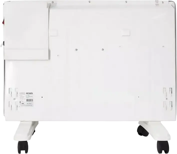 Resanta OK-2000E Convector Heater, 2000W, Monolithic Heating Element, Electronic Control, IP24 Protection, Floor and Wall Mount, White, 25 m² Area