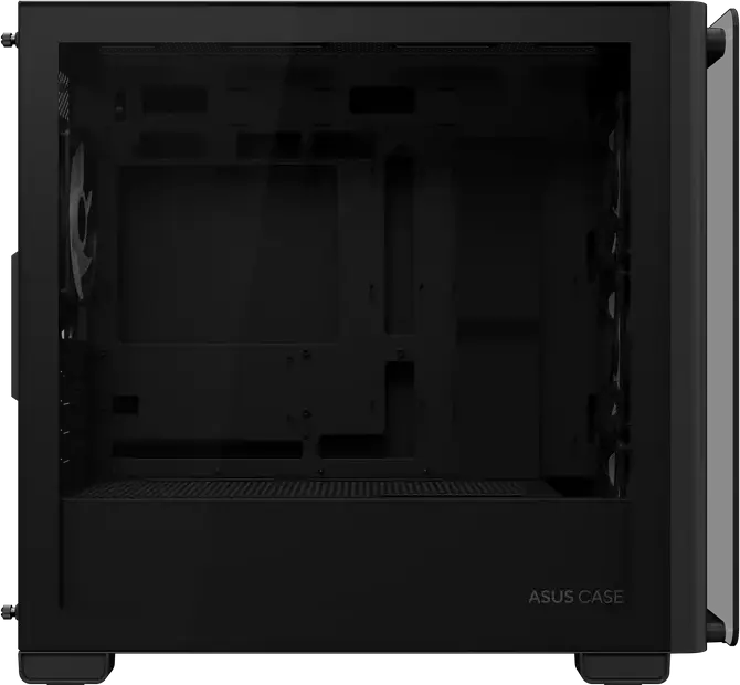 Carcasa ASUS A23 PLUS TG ARGB Micro-ATX Mini-Tower, Negru, Sticla Temperata, 4 Ventilatoare ARGB, Suport Radiatoare 360mm, USB 3.2 Gen2 Type-C, AURA Sync