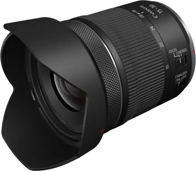 Obiectiv Zoom Ultra-Wide Canon RF 15-30mm f/4.5-6.3 IS STM pentru Full Frame si APS-C, Stabilizare Imagini, Autofocus STM, Filtru 67mm, 390g