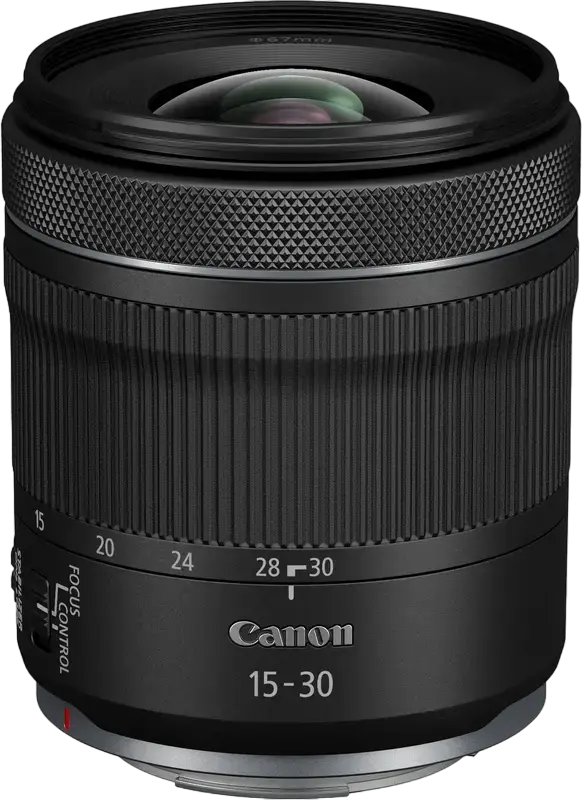 Obiectiv Zoom Ultra-Wide Canon RF 15-30mm f/4.5-6.3 IS STM pentru Full Frame si APS-C, Stabilizare Imagini, Autofocus STM, Filtru 67mm, 390g