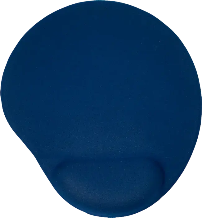 Gembird MP-GEL-B Ergonomic Gel Mouse Pad with Soft Wrist Support, Textile Surface, Rubber Base, 240x220x4mm, Blue