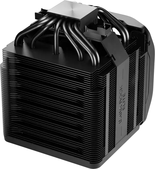 be quiet! Dark Rock Elite CPU Cooler BK037, 280W TDP, Dual Silent Wings PWM Fans, ARGB, 7 Heat Pipes, Intel 1851/1700/1200/115x & AMD AM5/AM4, Black