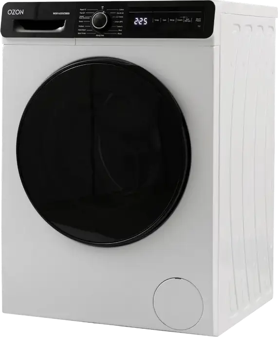 Стиральная машина OZON WO81455SC5BDI с фронтальной загрузкой, 8 кг, инверторный двигатель DC Inverter, очистка паром, 1400 об/мин, класс энергопотребления A, белая