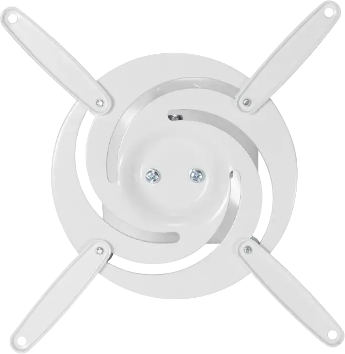 Reflecta Supvex Universal Projector Ceiling Mount, White Powder-Coated Steel, 15kg Max Load, 180-310mm Diameter, 360 Rotation, +/-25 Tilt