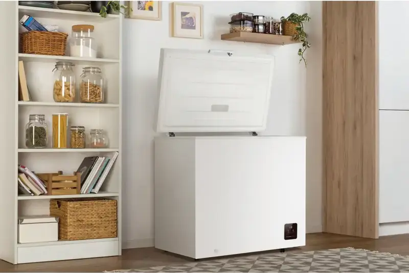 Congelator Gorenje FH20E6W5 Vertical, 198L, Clasa Energetica E, Compresor Inverter, AdvancedNoFrost, FastFreeze, Alb, 85.8x78.7x55.2 cm