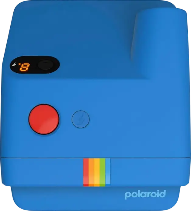 Polaroid Go Generation 2 Instant Camera, Built-in Selfie Mirror, Self-timer and Double Exposure Modes, USB Rechargeable Battery, Blue