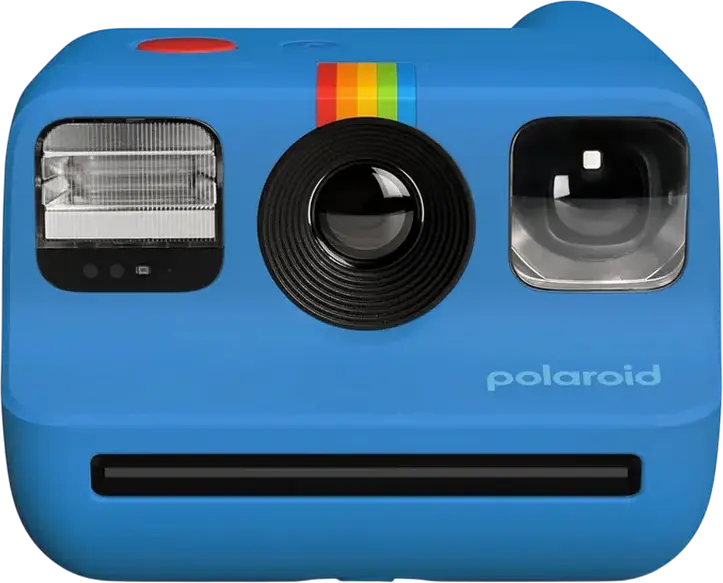 Polaroid Go Generation 2 Instant Camera, Built-in Selfie Mirror, Self-timer and Double Exposure Modes, USB Rechargeable Battery, Blue