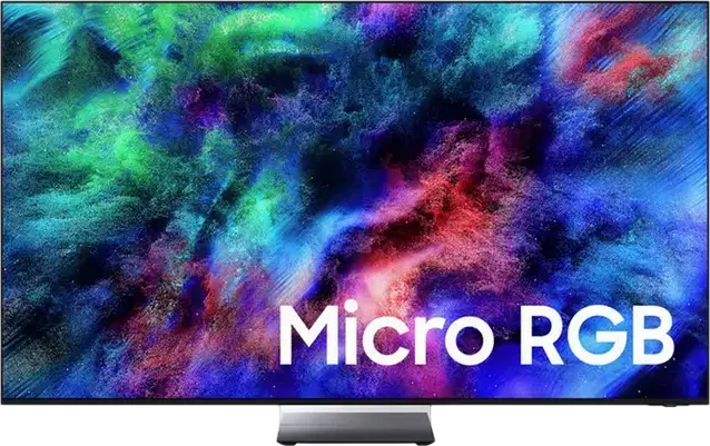 Samsung MRE75R95H 75" LED Smart TV 4K UHD Micro RGB HDR10+ Motion Xcelerator AMD FreeSync Premium Pro Tizen OS Dolby Atmos 4.2.2 CH Black