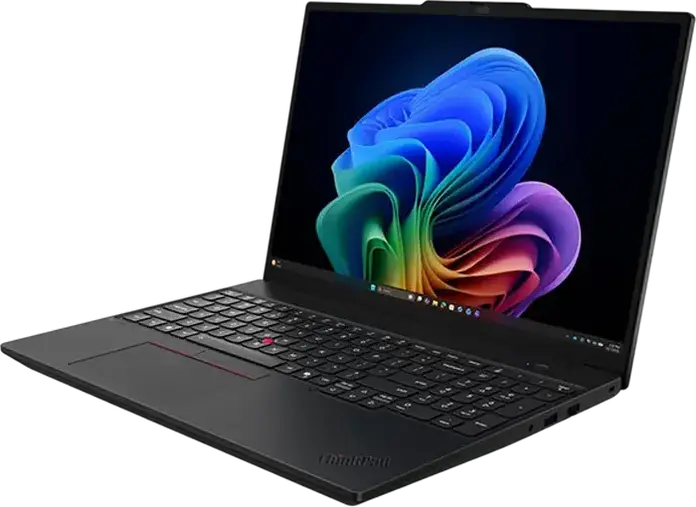 Laptop Business Lenovo ThinkPad T16 Gen 5, Intel Core Ultra 7 355U, 32GB DDR5 RAM, 1TB SSD, 16" WUXGA IPS Anti-Glare, Wi-Fi 7, Fibra de Carbon, Negru
