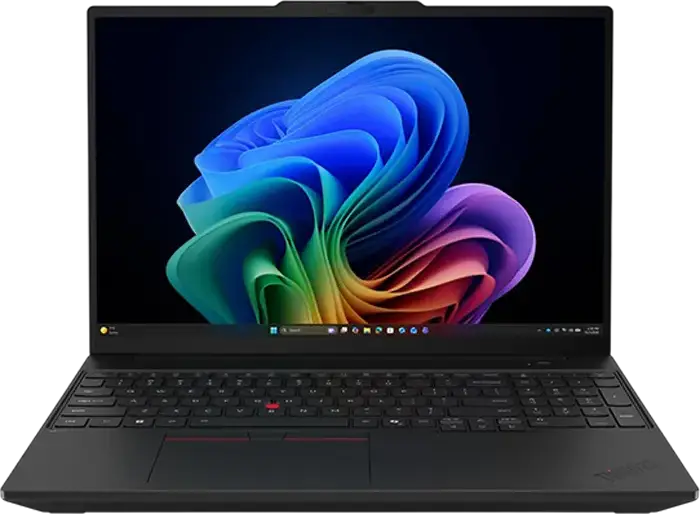 Laptop Business Lenovo ThinkPad T16 Gen 5, Intel Core Ultra 7 355U, 32GB DDR5 RAM, 1TB SSD, 16" WUXGA IPS Anti-Glare, Wi-Fi 7, Fibra de Carbon, Negru
