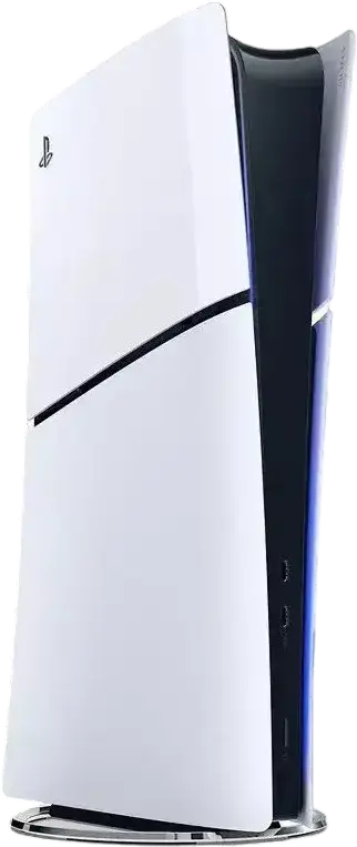 Sony PlayStation 5 Slim Digital Edition Console, White, 825GB SSD, AMD Zen 2 CPU, RDNA 2 GPU, 16GB GDDR6 RAM, 4K Ultra-HD HDMI 2.1, Wi-Fi 6, DualSense Controller
