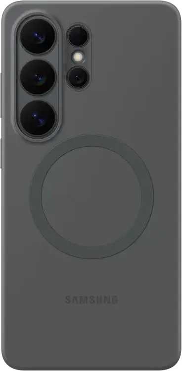 Husa din Silicon cu Magnet pentru Samsung Galaxy S26 Ultra, Negru, Protectie Soft-Touch cu Magneti Integrati pentru Incarcare Wireless si Accesorii Magnetice
