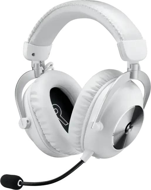 Casca Gaming Wireless Logitech G Pro X 2 LIGHTSPEED, Drivere Grafen 50mm, Bluetooth, 2.4 GHz, Surround 7.1, Microfon Detasabil, Alb, 981-001275
