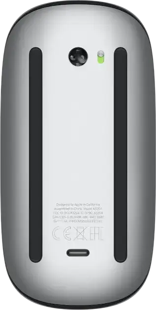 Apple Magic Mouse A3204 Wireless Bluetooth Mouse - Black, with Multi-Touch Surface and USB-C Charging, Rechargeable Battery for Mac and iPad