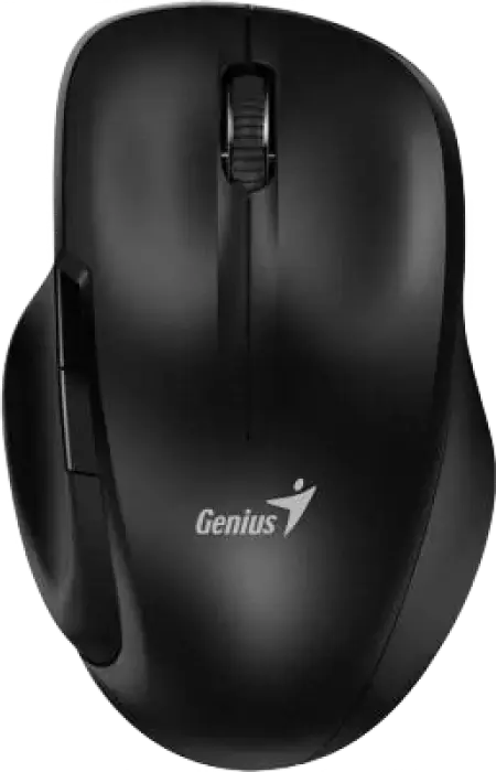 Genius ERGO-8200S Wireless Ergonomic Optical Mouse, BlueEye Sensor, 1200 DPI, Silent Click, 5 Buttons, 2.4 GHz USB-A Receiver, PC/Notebook