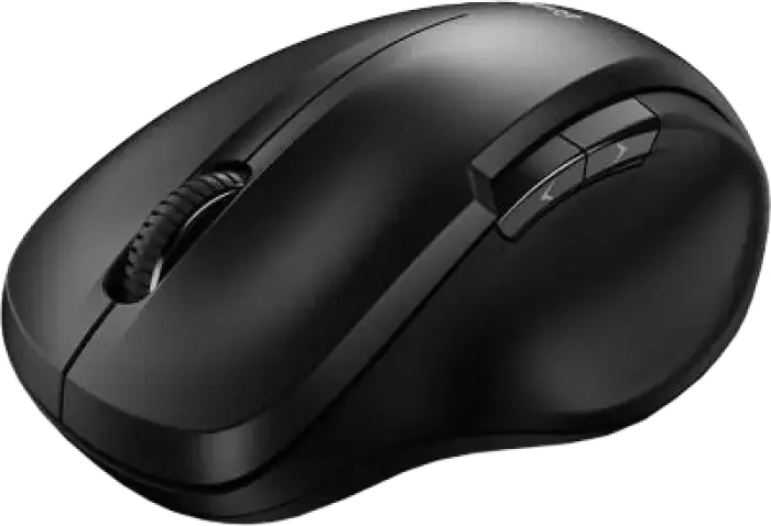 Genius ERGO-8200S Wireless Ergonomic Optical Mouse, BlueEye Sensor, 1200 DPI, Silent Click, 5 Buttons, 2.4 GHz USB-A Receiver, PC/Notebook