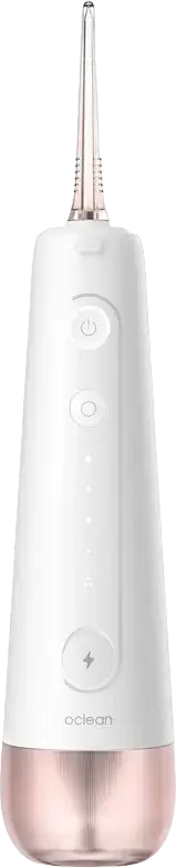 Oclean W10 Portable Oral Irrigator, 5 Intensity Modes, 200ml Water Tank, IPX7 Waterproof, 1400 Pulsations/min, Rechargeable Battery, with 2 Nozzles