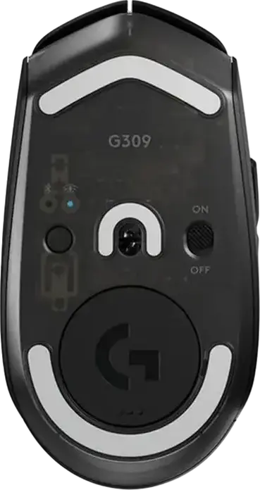 Mouse Gaming Wireless Logitech G309 LIGHTSPEED, Negru, Senzor HERO 25K 25,600 DPI, Switch-uri Hibride LIGHTFORCE, Bluetooth, Compatibil PowerPlay, 86g