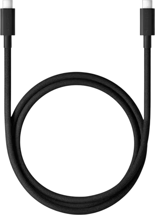 Кабель для быстрой зарядки Xiaomi BHR087KGL USB Type-C - USB Type-C, 120Вт 6А, оплетка TPE и алюминиевый сплав, 1м, черный, передача данных 480Мбит/с